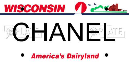 CHANEL Wisconsin License Plate