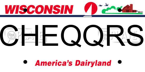 CHEQQRS Wisconsin License Plate