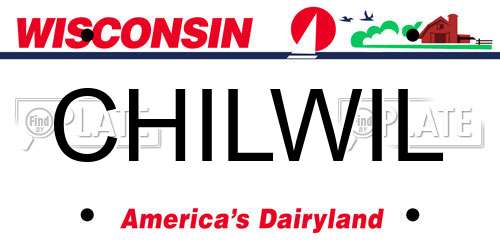 CHILWIL Wisconsin License Plate