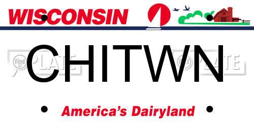 CHITWN Wisconsin License Plate