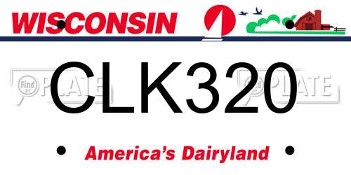 CLK320 Wisconsin License Plate