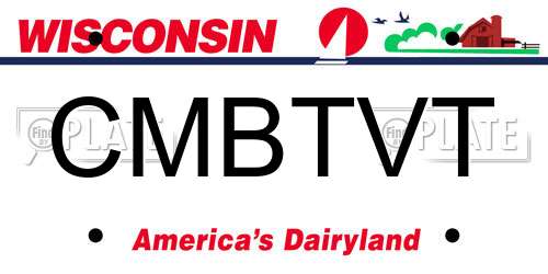 CMBTVT Wisconsin License Plate