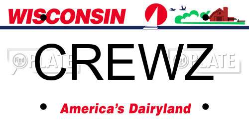 CREWZ Wisconsin License Plate