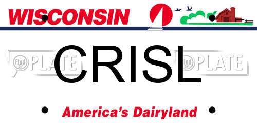 CRISL Wisconsin License Plate