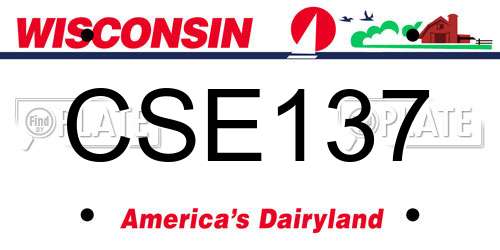 CSE137 Wisconsin License Plate