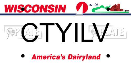 CTYILV Wisconsin License Plate