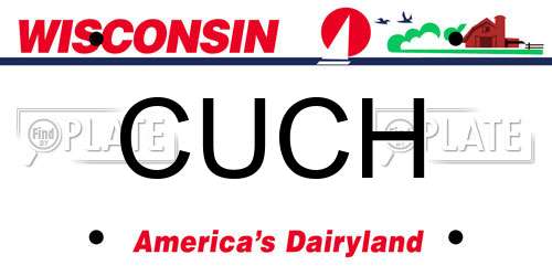 CUCH Wisconsin License Plate