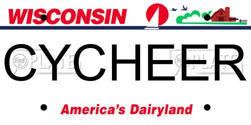 CYCHEER Wisconsin License Plate