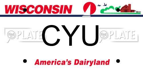 CYU Wisconsin License Plate