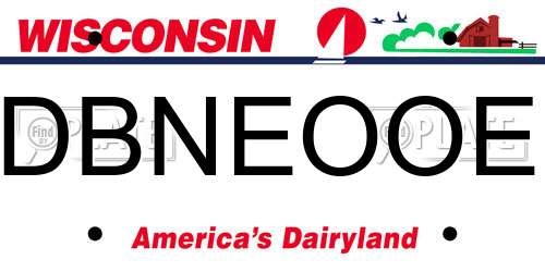 DBNEOOE Wisconsin License Plate
