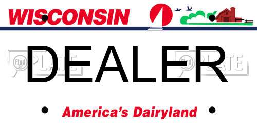 DEALER Wisconsin License Plate