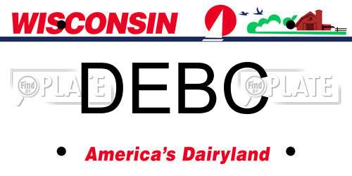 DEBC Wisconsin License Plate