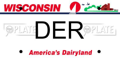 DER Wisconsin License Plate