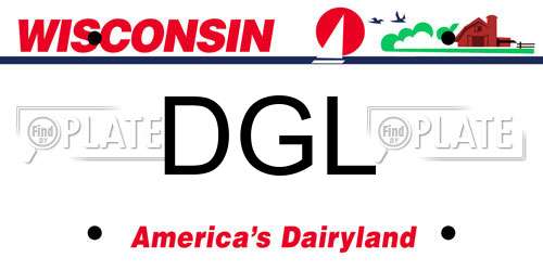 DGL Wisconsin License Plate