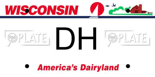 DH Wisconsin License Plate