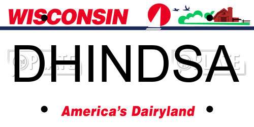 DHINDSA Wisconsin License Plate