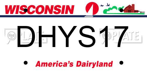 DHYS17 Wisconsin License Plate