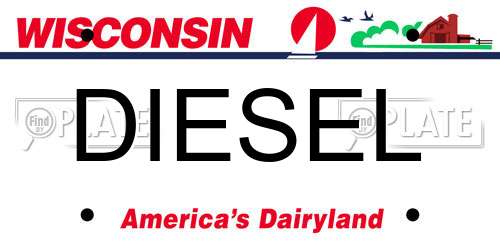 DIESEL Wisconsin License Plate