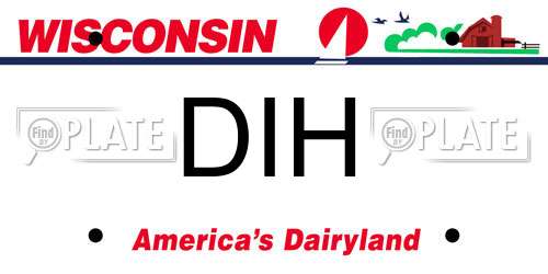 DIH Wisconsin License Plate