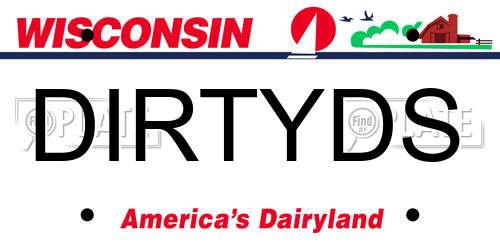 DIRTYDS Wisconsin License Plate