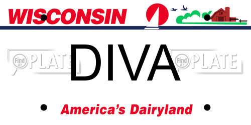 DIVA Wisconsin License Plate