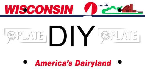 DIY Wisconsin License Plate