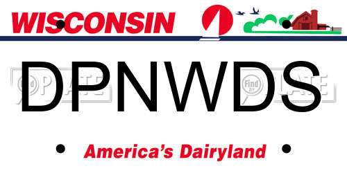 DPNWDS Wisconsin License Plate