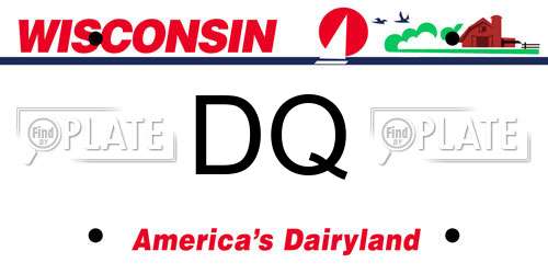 DQ Wisconsin License Plate