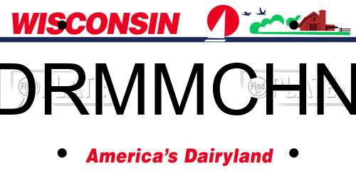 DRMMCHN Wisconsin License Plate