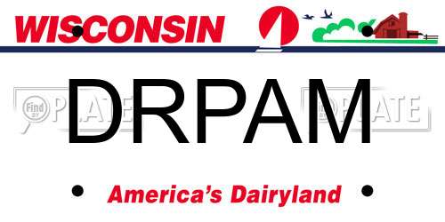 DRPAM Wisconsin License Plate