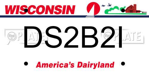 DS2B2I Wisconsin License Plate