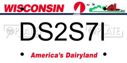 DS2S7I Wisconsin License Plate