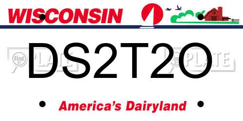 DS2T2O Wisconsin License Plate
