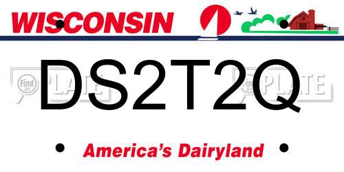 DS2T2Q Wisconsin License Plate