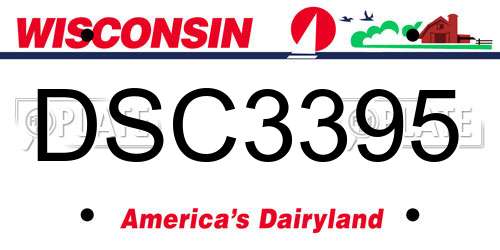 DSC3395 Wisconsin License Plate