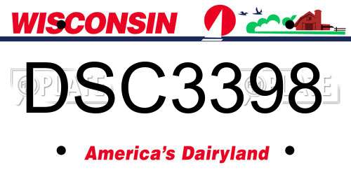 DSC3398 Wisconsin License Plate