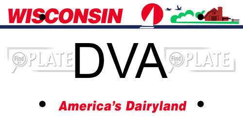 DVA Wisconsin License Plate