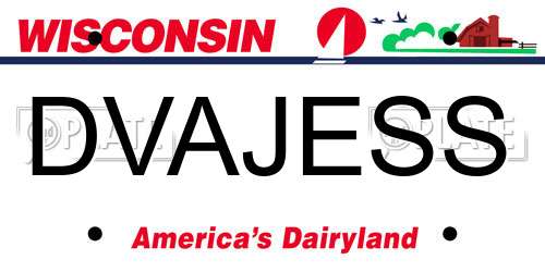 DVAJESS Wisconsin License Plate