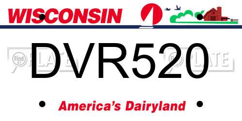 DVR520 Wisconsin License Plate