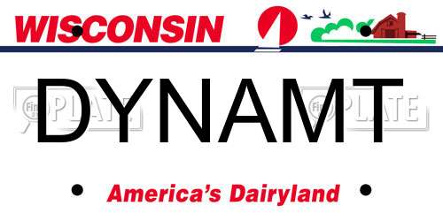 DYNAMT Wisconsin License Plate