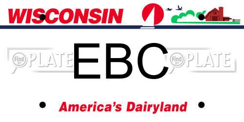 EBC Wisconsin License Plate