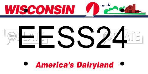 EESS24 Wisconsin License Plate
