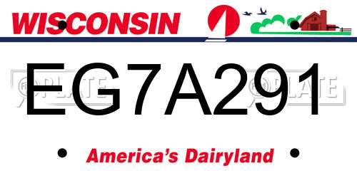 EG7A291 Wisconsin License Plate