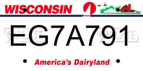 EG7A791 Wisconsin License Plate