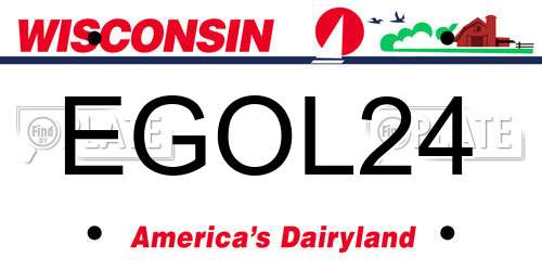 EGOL24 Wisconsin License Plate
