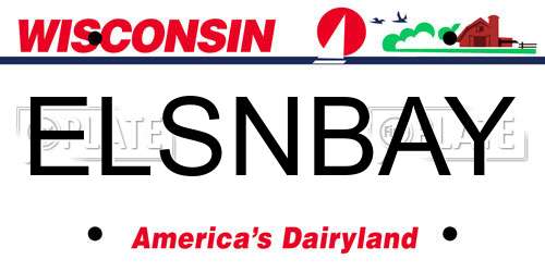 ELSNBAY Wisconsin License Plate
