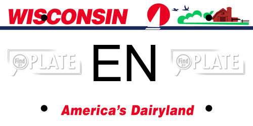 EN Wisconsin License Plate