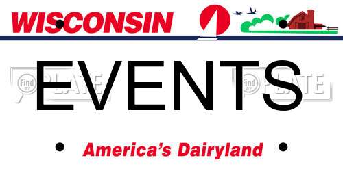 EVENTS Wisconsin License Plate