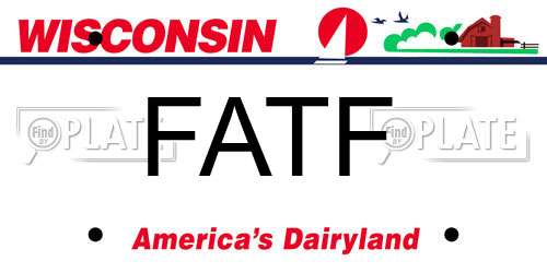 FATF Wisconsin License Plate