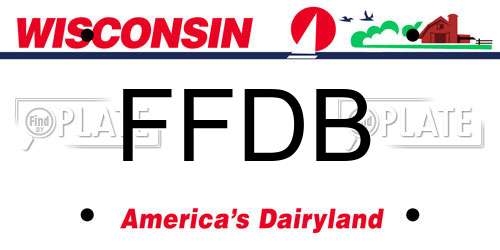 FFDB Wisconsin License Plate